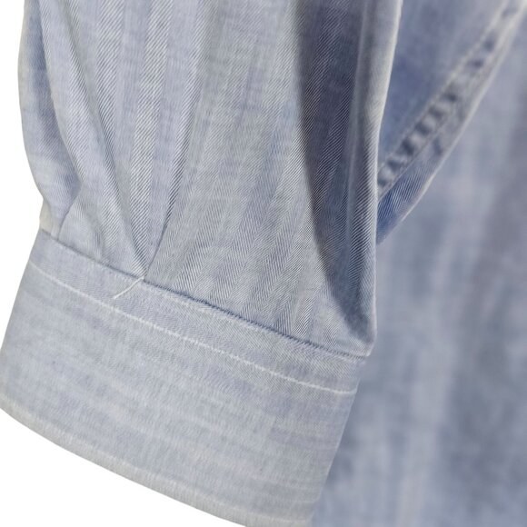 Graham & Gunn Men S* Dress Shirt Light Blue Business Casual Modest Neutral Shirt - Picture 9 of 16